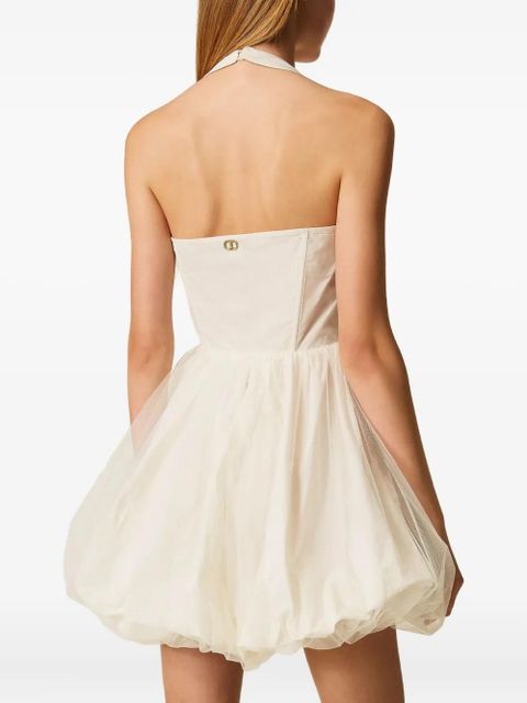 TWINSET tulle mini dress - White
