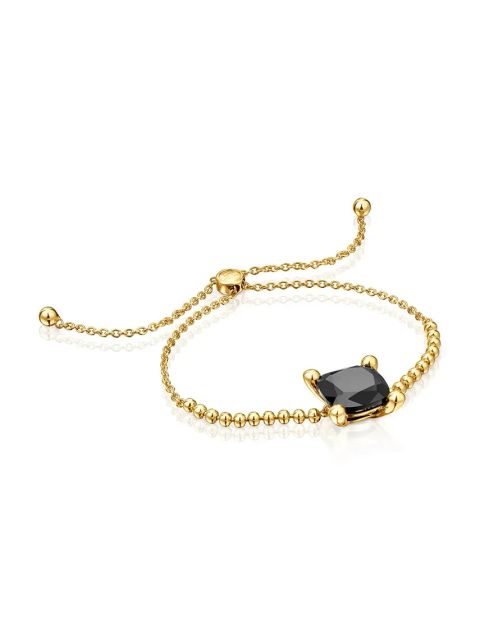 Tous bransoletka ze srebra pokrytego złotem Color Black 1004235300
