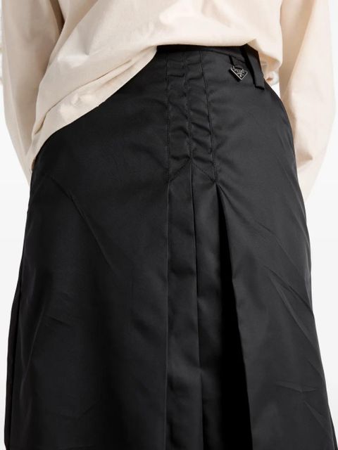 Prada Re-Nylon flared skirt - Black
