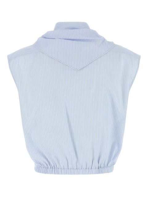 Miu Miu poplin shirt - Blue - zdjęcie produktu nr 2