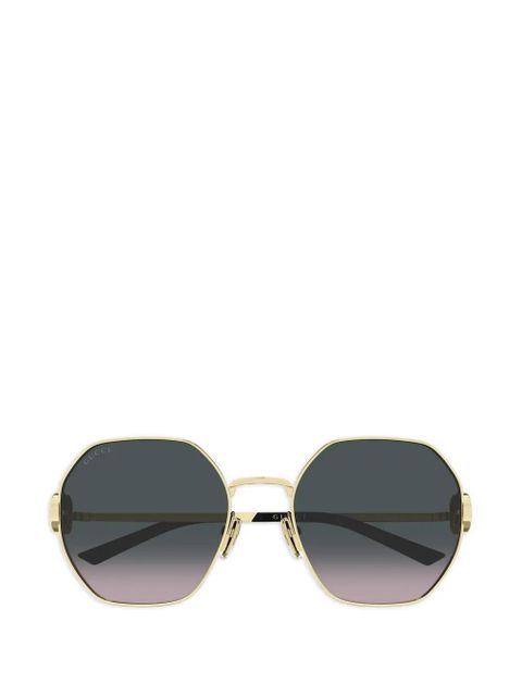 Gucci Eyewear logo-detail sunglasses - Gold - zdjęcie produktu nr 1