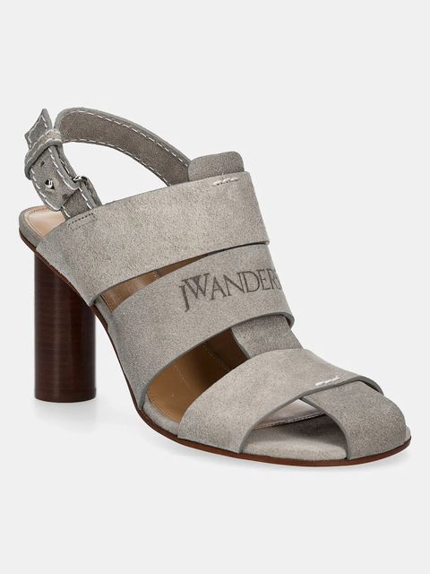 JW Anderson sandały zamszowe kolor szary SN0097 LA0359 929 - zdjęcie produktu nr 1