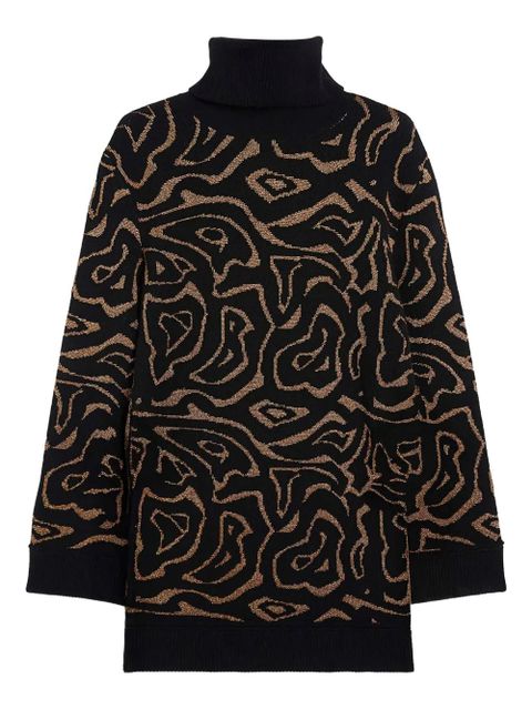 PUCCI patterned tie-side sweater - Black - zdjęcie produktu nr 2