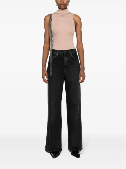 Acne Studios 2022F high-rise wide-leg jeans - Black - zdjęcie produktu nr 2