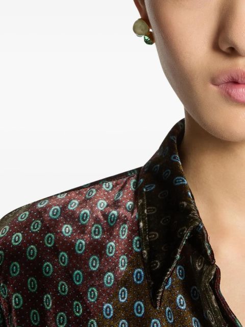 DRIES VAN NOTEN stone pin earrings - Gold - zdjęcie produktu nr 2