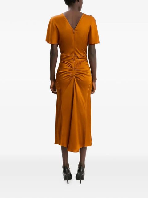Victoria Beckham midi Bela skirt - Orange