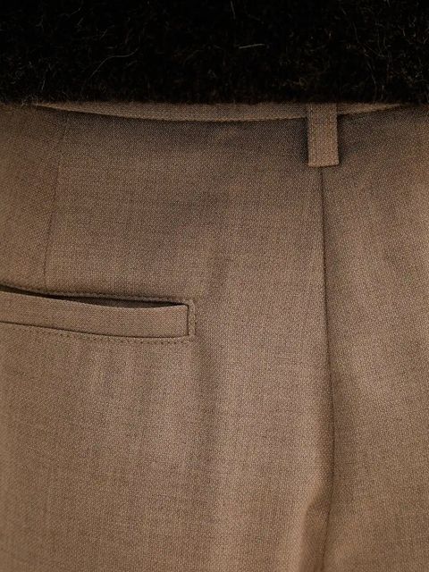 Sessun spodnie damskie kolor beżowy szerokie high waist 25107000 - zdjęcie produktu nr 2