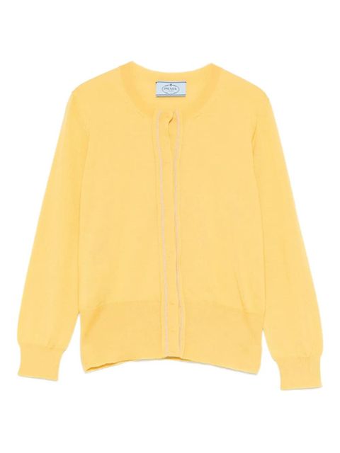 Prada long-sleeved cardigan - Yellow - zdjęcie produktu nr 1