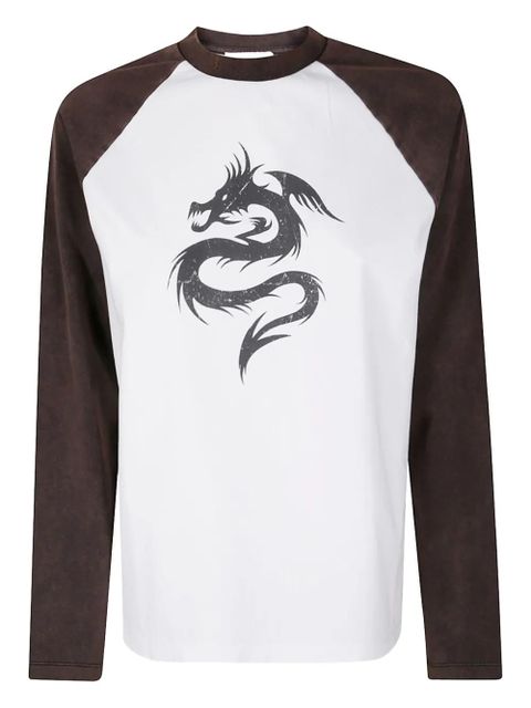 Coperni Dragon raglan-sleeve T-shirt - White - zdjęcie produktu nr 1