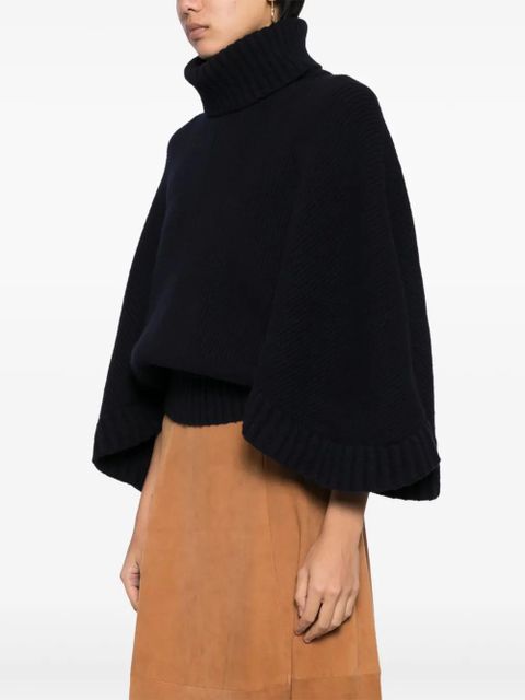 Chloé Short Turtleneck jumper - Blue