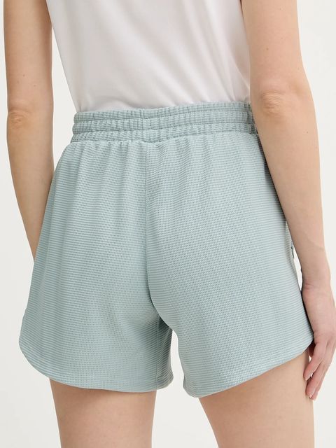 adidas Performance szorty treningowe damskie kolor zielony gładkie medium waist KD0075
