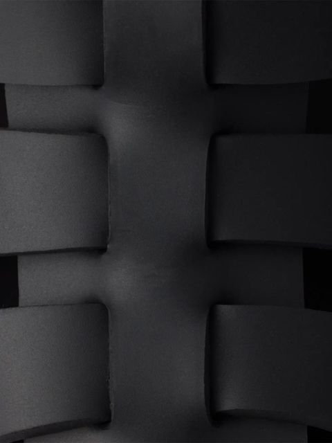 Prada 90mm metal buckle platform sandals - Black