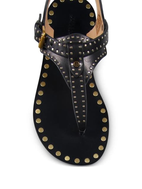 ISABEL MARANT Joony studded buckle sandals - Black