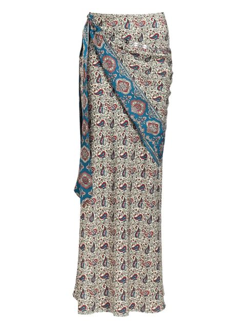 Rabanne printed maxi skirt - Neutrals - zdjęcie produktu nr 1