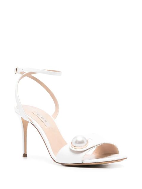 Casadei 90mm leather sandals - White - zdjęcie produktu nr 2