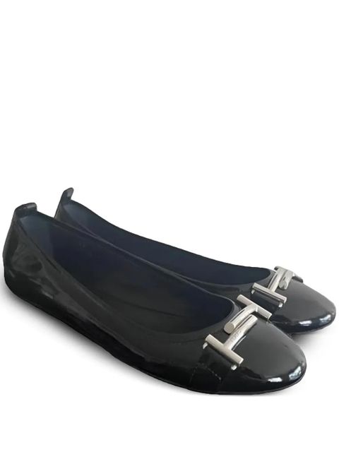 Tod's patent-leather ballerina flats - Black - zdjęcie produktu nr 2