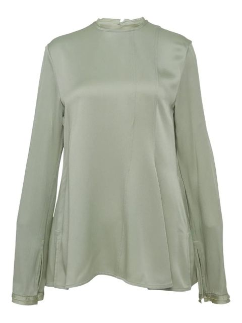 Jil Sander Envers crew-neck blouse - Green - zdjęcie produktu nr 1