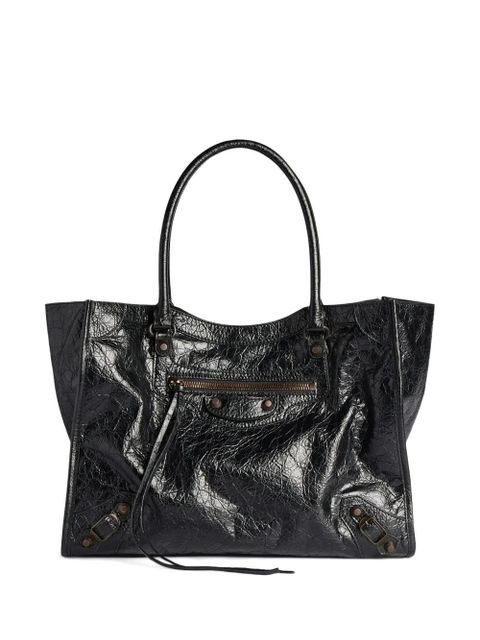 Balenciaga small Le City lambskin tote bag - Black - zdjęcie produktu nr 1