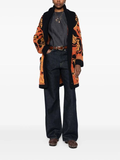 ETRO patterned cardigan - Black