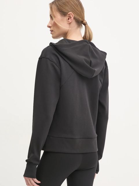 adidas Performance bluza treningowa Designed for Training kolor czarny z kapturem gładka JP2654