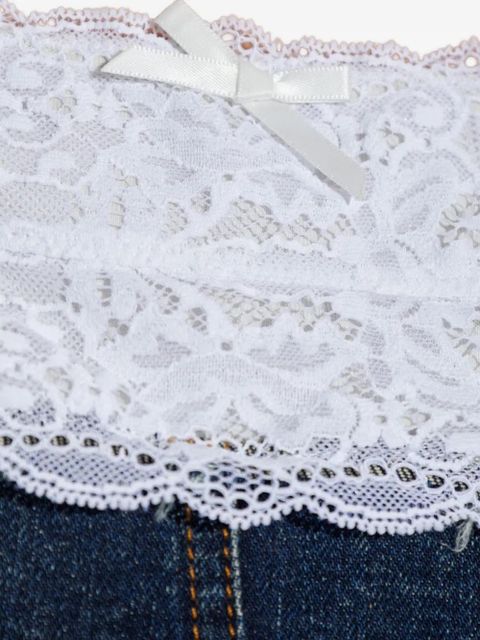 Balenciaga lace cotton top - Blue