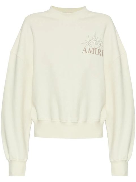 AMIRI logo-print cotton sweatshirt - White - zdjęcie produktu nr 1