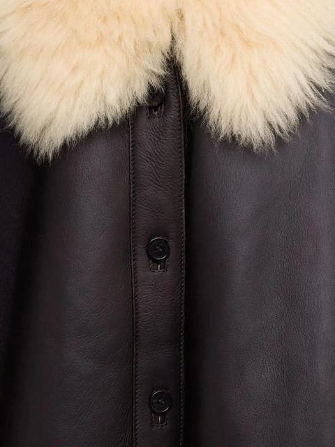 Acne Studios fur collar jacket - Brown
