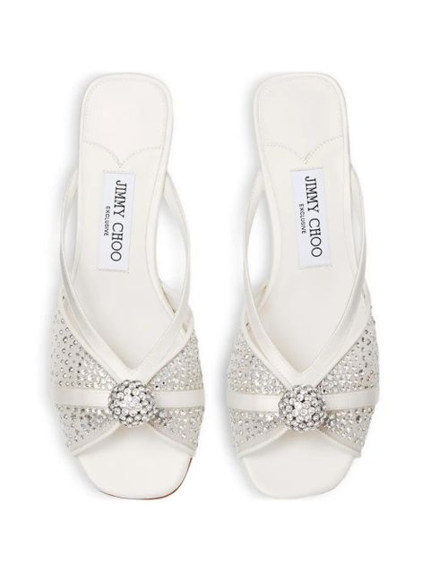 Jimmy Choo Siva embellished sandals - Silver