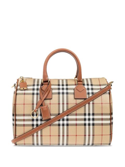 Burberry medium Check satchel bag - Neutrals - zdjęcie produktu nr 1
