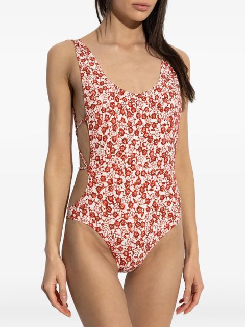 ISABEL MARANT Tenisia floral swimsuit - White