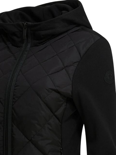 Moncler quilted hooded jacket - Black