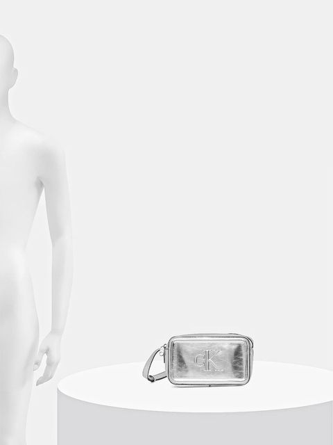 Calvin Klein torebka kolor srebrny LV04F3331G