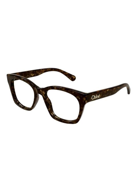 Chloé Eyewear CH0244O tortoiseshell square frames - Brown - zdjęcie produktu nr 2