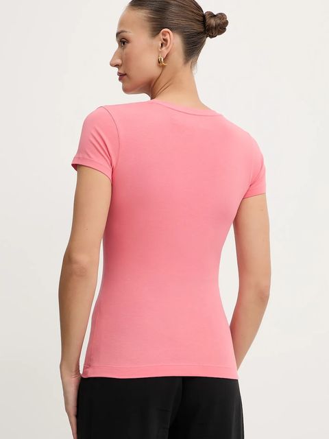 Guess t-shirt damski kolor pomarańczowy W5YI46 J1314