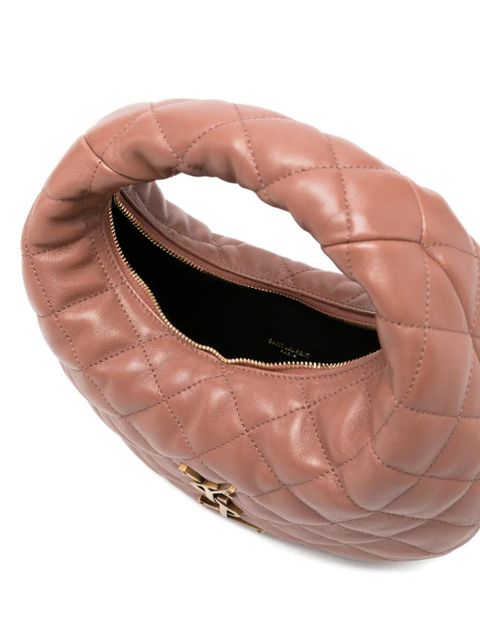 Saint Laurent baby Icarino quilted logo tote bag - Brown