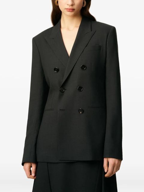 AMI Paris double-breasted wool jacket - Black