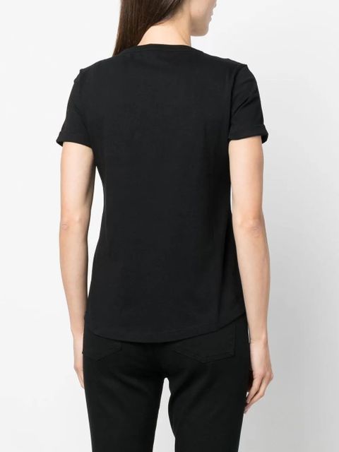 Lauren Ralph Lauren Hailly beaded-logoT-shirt - Black