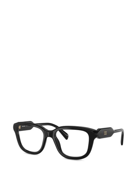 Miu Miu Eyewear rectangle-shape glasses - Black - zdjęcie produktu nr 2