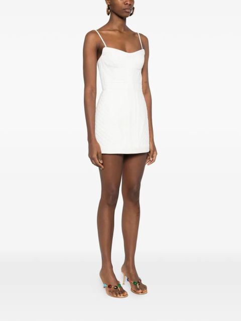 ZIMMERMANN strap structured dress - White