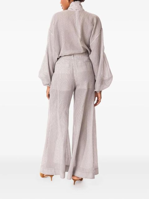 ZIMMERMANN striped balloon-sleeve blouse - White - zdjęcie produktu nr 2