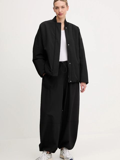 Calvin Klein Performance kurtka kolor czarny zimowa oversize LVGWF5J402