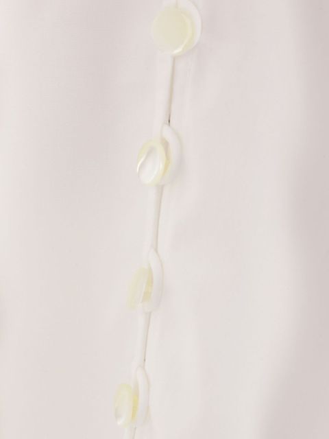 Chloé embroidered lavallière shirt - White