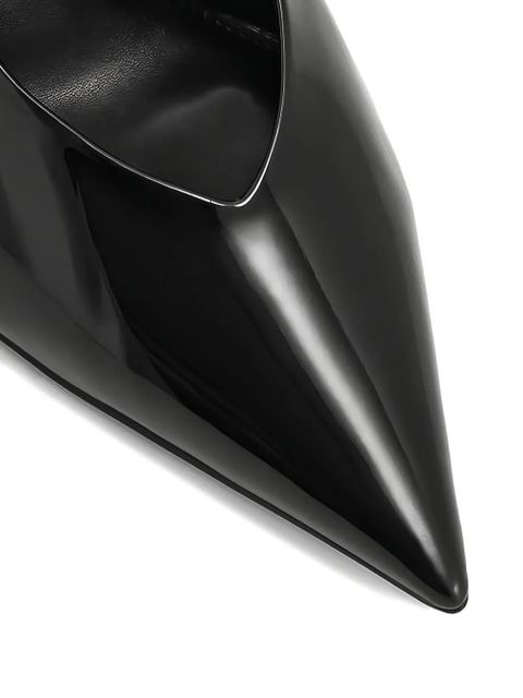 JW Pei 85mm Alessia cut-out geometric heel pumps - Black