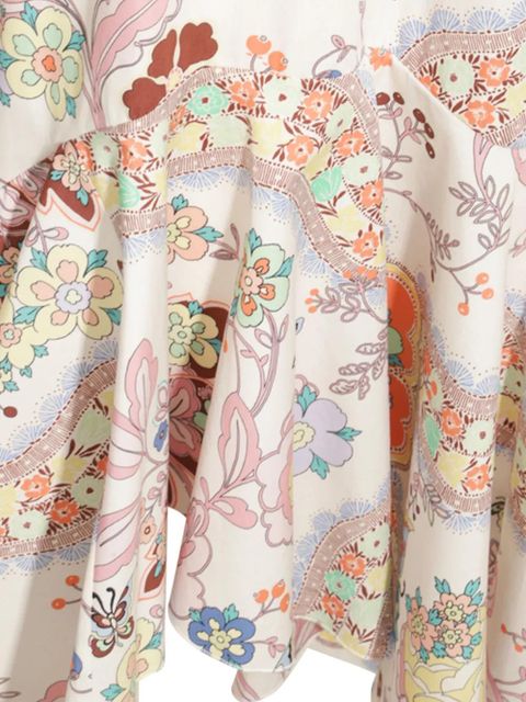 ETRO floral-print midi skirt - Pink