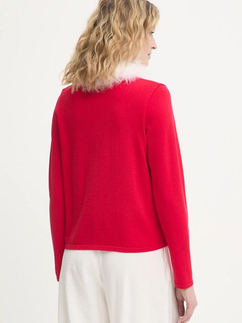 The Sleeper kardigan damski kolor czerwony lekki MKCG09P013F