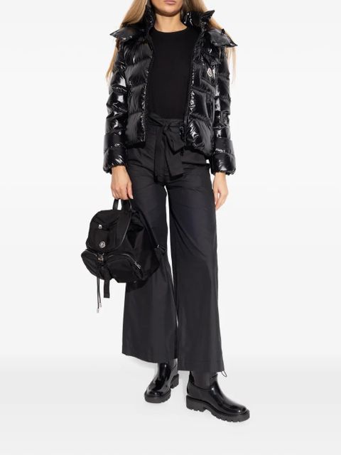 Moncler logo-patch boots - Black