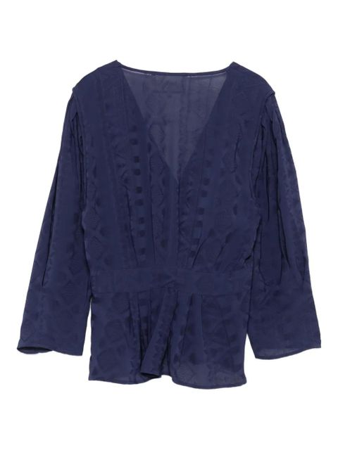 Ba&Sh V-neck top - Blue - zdjęcie produktu nr 2