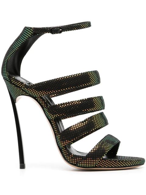 Casadei Aurora Boreal 130mm heel sandals - Black - zdjęcie produktu nr 1