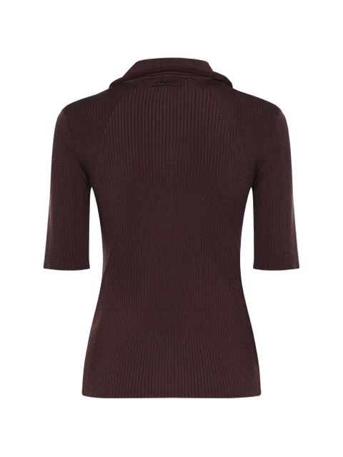 PINKO ribbed shirt - Brown - zdjęcie produktu nr 2