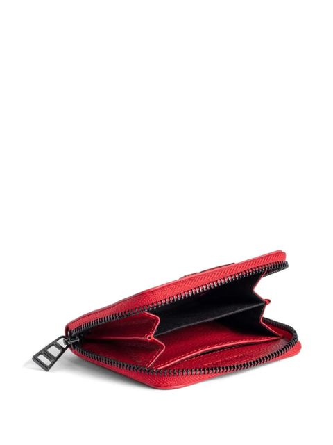 Zadig&Voltaire mini ZV crocodile-effect wallet - Red